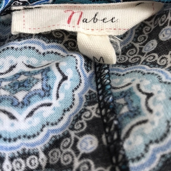 NABEE Tiered Flowy Bohemian Tank Top Cami Medium - Picture 6 of 7